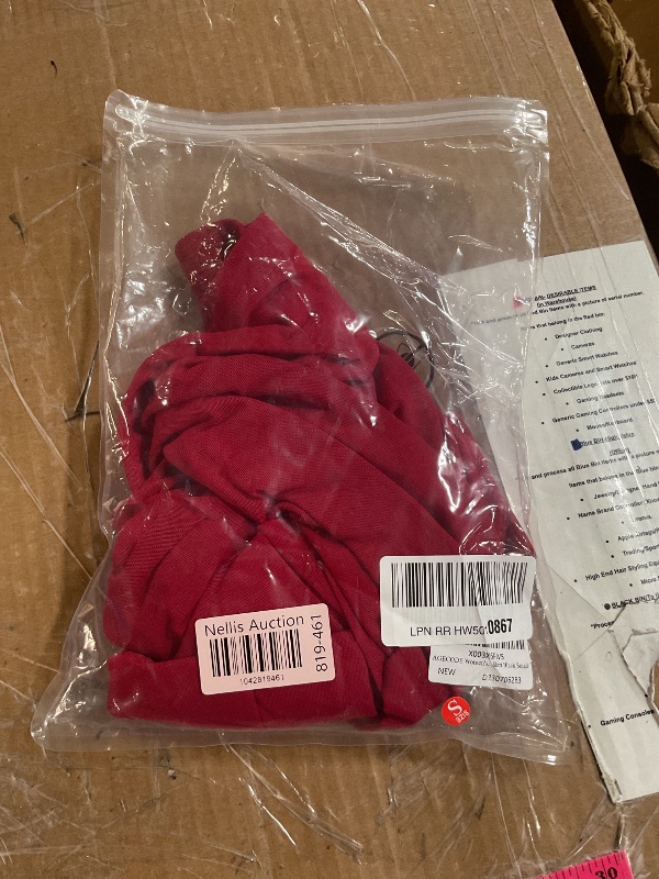 Photo 1 of (in dark red) AGECODE Women's High Waisted Asymmetrical Ruched Mesh Flowy Ruffle Trim Midi Long Skirt Red Small