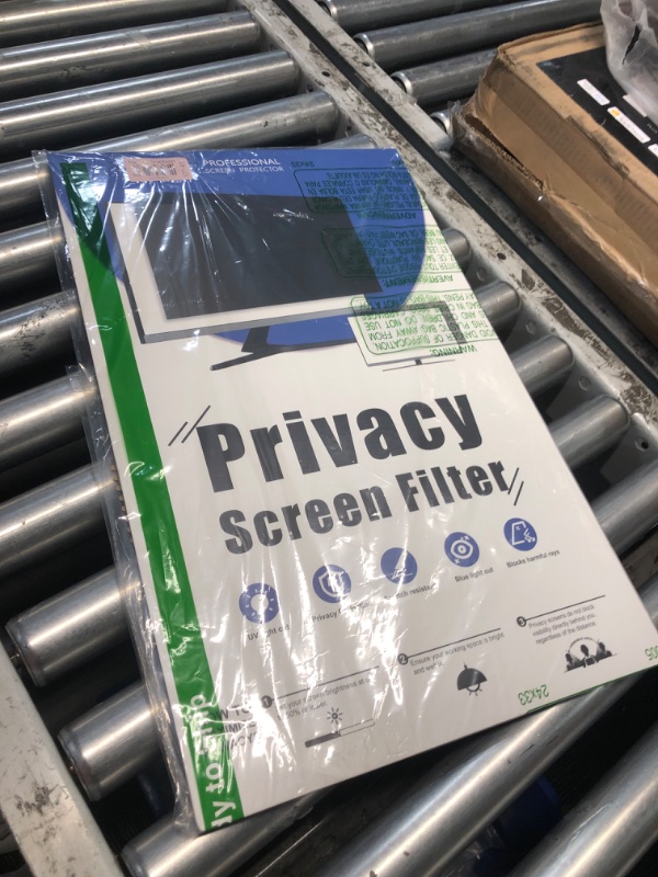 Photo 1 of [2 Pack] 24 Inch Computer Privacy Screen for 16:9 Aspect Ratio Widescreen Monitor, Eye Protection Anti Glare Blue Light Computer Monitor Privacy Filter, Removable Anti-Scratch 24in Protector Film