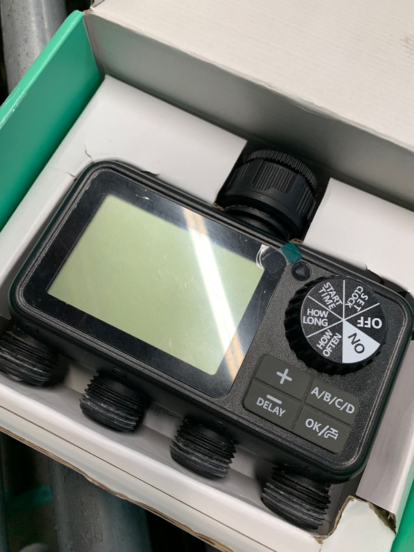 Photo 1 of (used) Sprinkler Timer,4 Outlets Programmable Water Timer for Garden Hose,Outdoor Hose Timers 