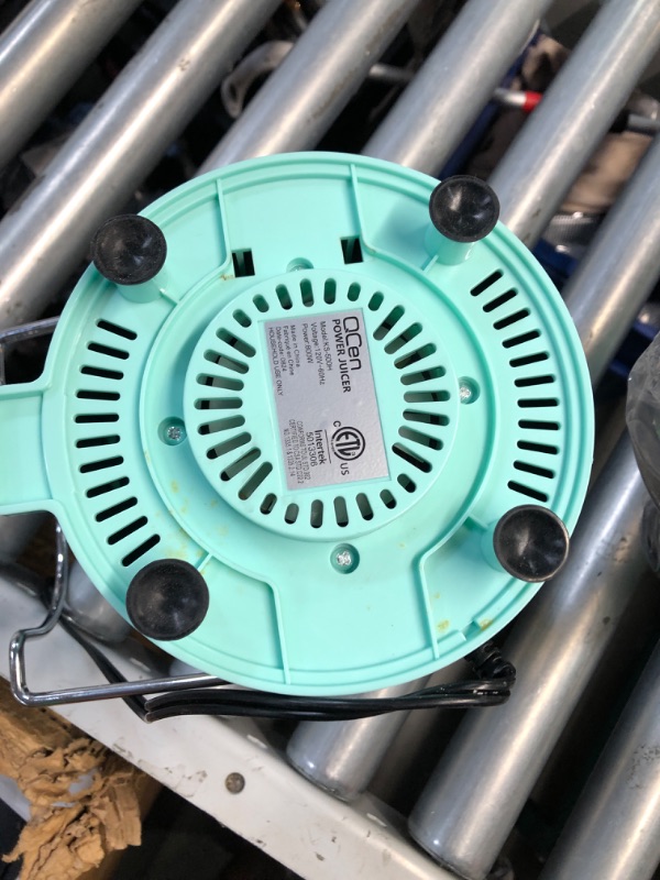 Photo 1 of (PARTS) (NOT FUNCTIONAL) Juicer Machine, 800W Centrifugal Juicer Extractor with Wide Mouth 3” Feed Chute for Fruit Vegetable, Easy to Clean, Stainless Steel, BPA-free (Aqua)