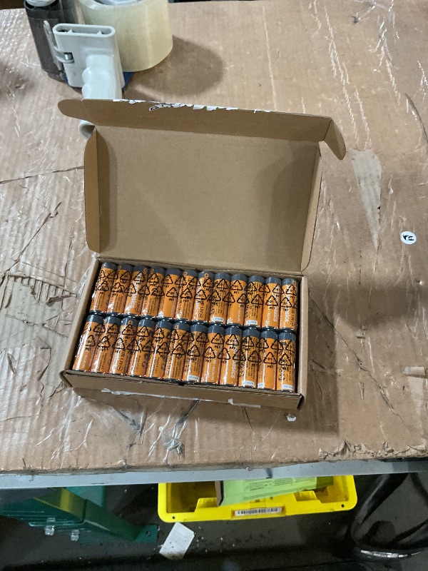 Photo 1 of Amazon Basics 48-Pack AA Alkaline High-Performance Batteries, 1.5 Volt, 10-Year Shelf Life