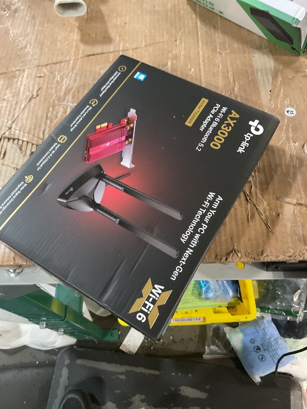 Photo 1 of TP-Link WiFi 6 AX3000 PCIe WiFi Card (Archer TX3000E), Up to 2400Mbps, Bluetooth 5.2, 802.11AX Dual Band Wireless Adapter with MU-MIMO,OFDMA,Ultra-Low Latency, Supports Windows 11, 10 (64bit) only
