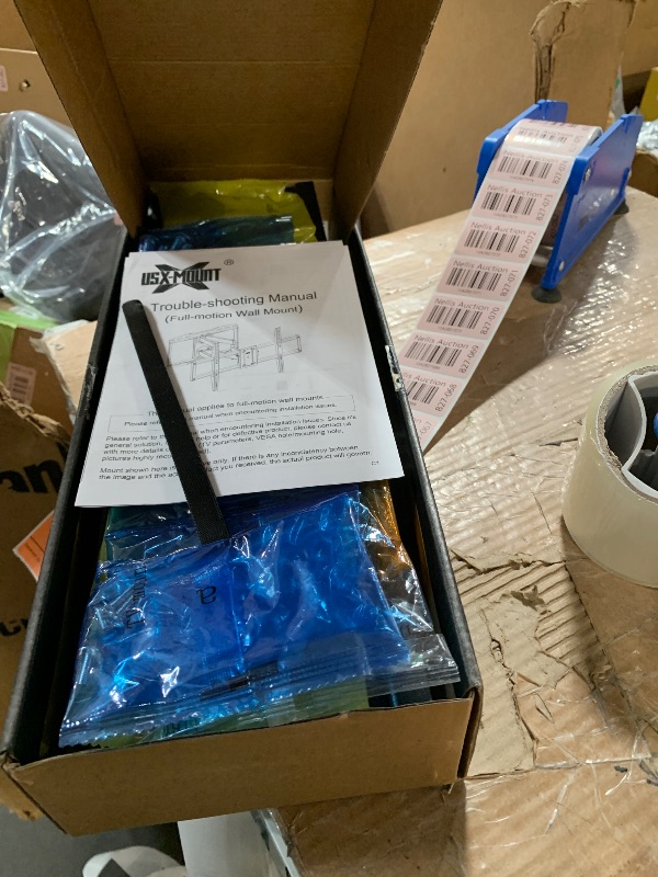 Photo 1 of USX MOUNT Full Motion TV Wall Mount for Most 32-70 inch TVs up to 99 lbs, Wall Mount Bracket with Dual Articulating Arms, Swivel, Tilt, Max VESA 400x400mm, TV Mount Fits 12”/16” Wood Studs