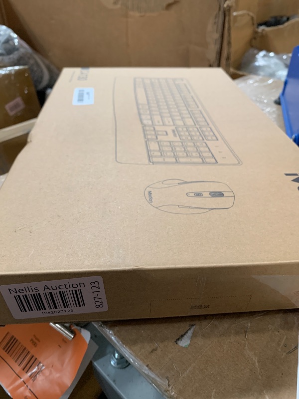 Photo 1 of MEETION Wireless Keyboard and Mouse, Full-Sized Cordless Keyboard with Wrist Rest and 3 DPI Adjustable Mouse, 2.4G Wireless, Compatible with PC/Computer/Laptop/Windows/Mac, Pink