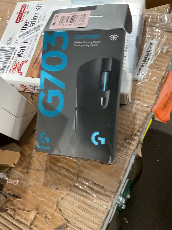 Photo 1 of Logitech G703 Lightspeed Wireless Gaming Mouse W/Hero 25K Sensor, PowerPlay Compatible, Lightsync RGB, Lightweight 95G+10G Optional, 100-25, 600 DPI, Rubber Side Grips - Black