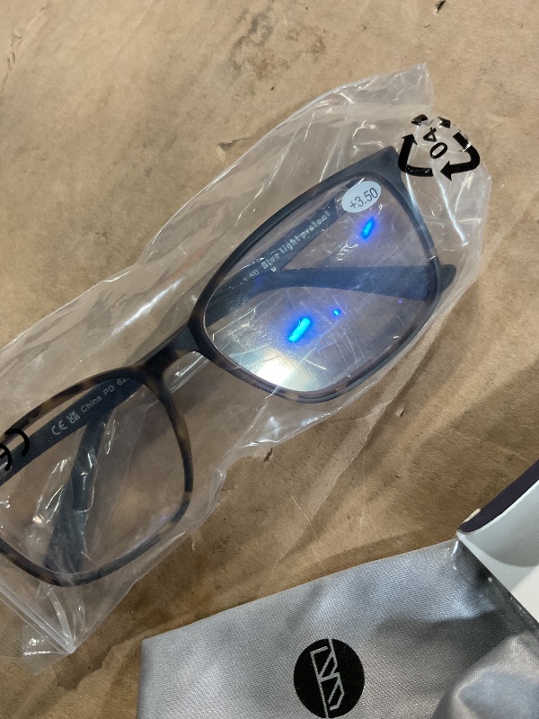 Photo 1 of (See images)  Blue Light Reading Glasses for Men Sport Square Frame Readers +3.5