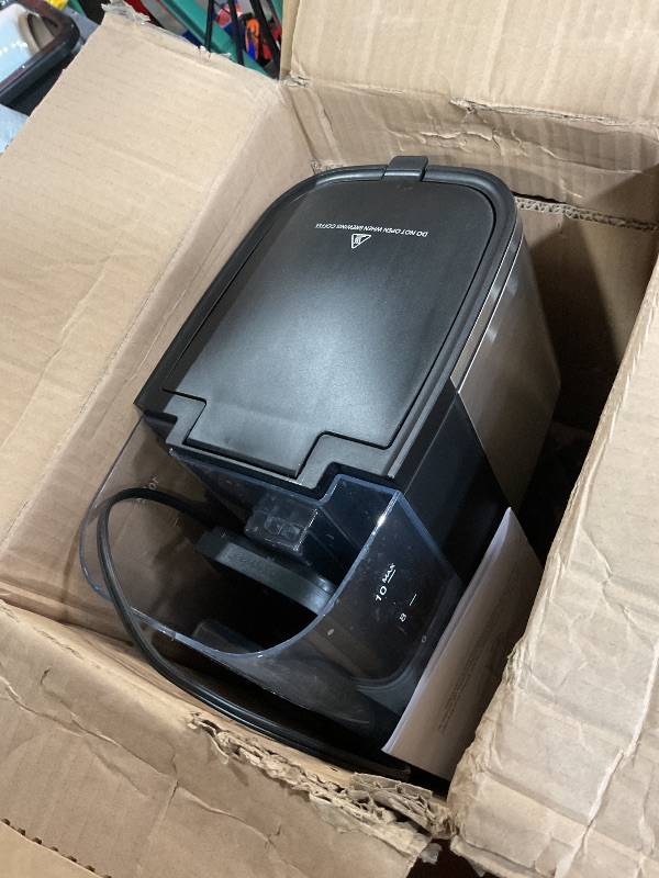 Photo 1 of (Sold for parts only)(not functional) Electactic 10-Cup Drip Coffee Maker, 24-Hour Programmable, Touch Screen, 2 Strength Levels, Reusable Filter, 55oz, Black