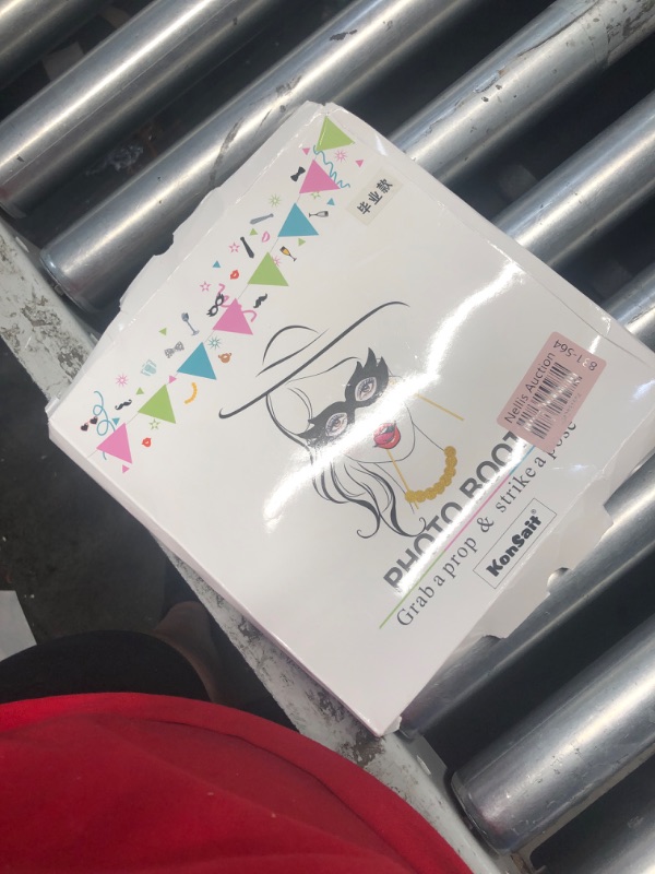 Photo 1 of Graduation Photo Booth Props (50Count), Konsait Large Graduation Photo Props Class of 2025 Grad Decor with Sticks for Kids Boy Girl, Black and Gold, for Graduation Party Favors Supplies Decorations