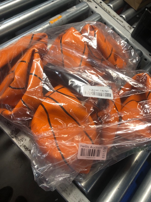 Photo 1 of (PARTIAL SET) (BAGGED) Vinsot 8 Pack Mini Rubber Basketballs Set 7 Inch Mini Hoop Basket Ball with Air Pump for Beginner Basketball Arcade Games Indoor Outdoor Pool Party Favors(Orange)