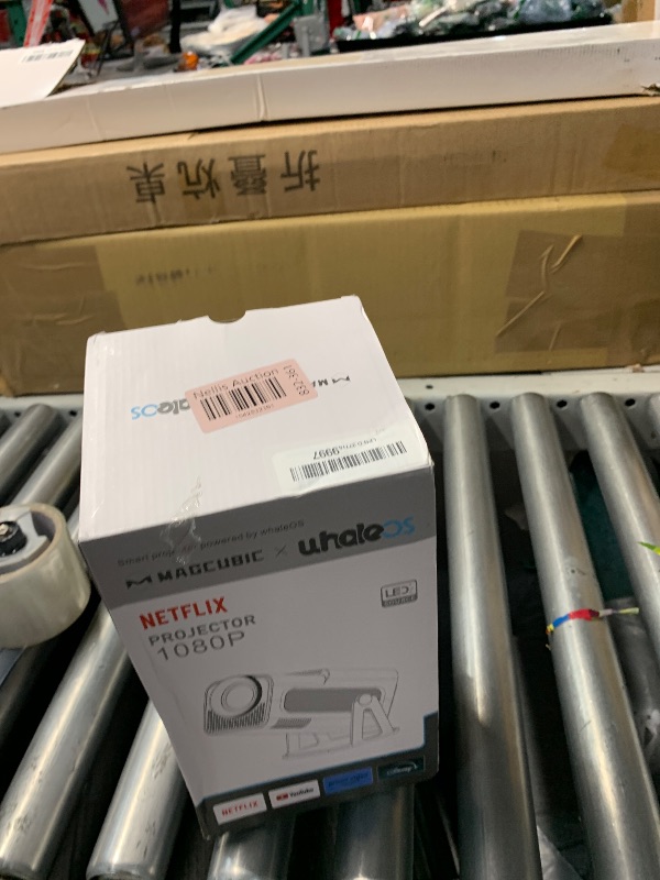 Photo 1 of [Netflix-Licensed] Magcubic Mini Projector with Wifi and Bluetooth, Built-in Android 13, Portable Smart 1080P Projector with 4K Support, Auto Keystone, Voice Control, HY320 NTV (Black)