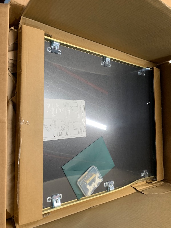 Photo 1 of ***(MAJOR DAMAGES/ SEE NOTES)***OUZUGIE 16X20 Picture Frame,Display Poster 11X14 With Mat or 16X20 Without Mat,Gold Aluminum Poster Frames with Premium Acrylic,Photo Frames with Strong Corner Design for Gallery Wall and Tabletop