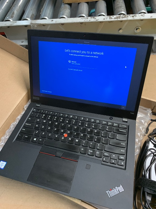 Photo 1 of (USED/FAIR) (POWER TESTED) Lenovo Thinkpad T490 14"" Laptop Intel Core i5-8365U 1.60 GHz 16 GB 256 GB SSD Windows 10 Pro Touch (Renewed), Black