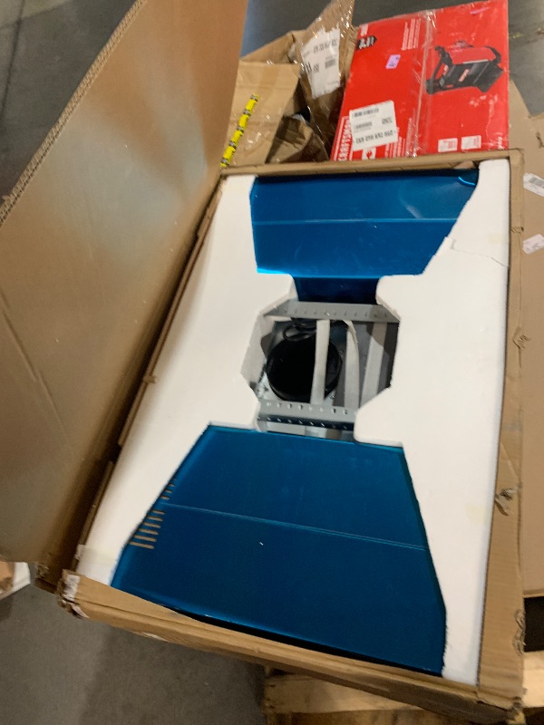 Photo 1 of Tieasy Island Range Hood 30 Inch 700 CFM Ceiling Mount Kitchen Vent Hood Tempered Glass with Color Gesture Sensing & Touch Control, 3 Speed Fan, 4 LED Lights, Permanent Filters