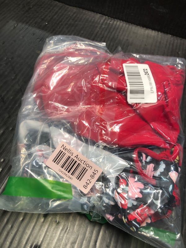 Photo 1 of Aqua Eve Two Piece Women's Tankini Swimsuits Blouson Swim Tank Top with Shorts Modest Bathing Suits Red Flower & Black S