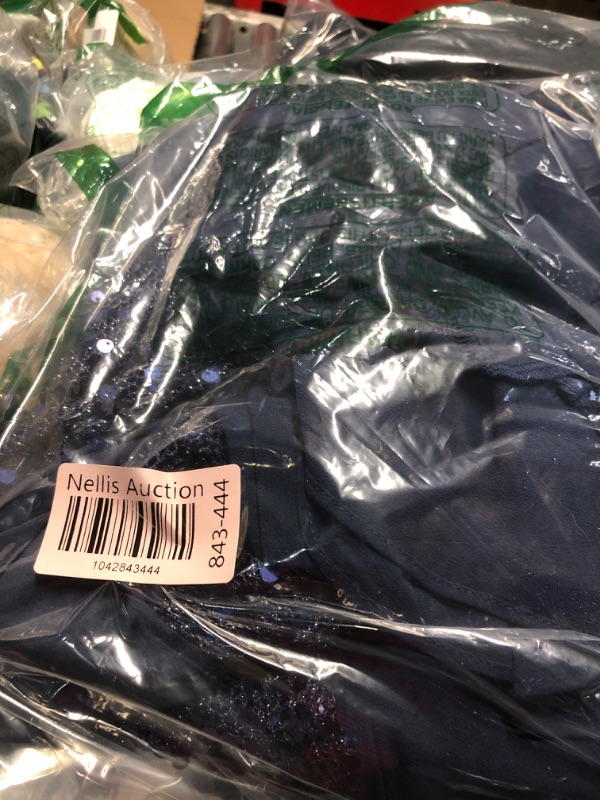 Photo 1 of ***(MINOR DAMAGE/ SEE NOTES)***Mother of The Bride Dress Plus Size Navy Blue Women Formal Wedding Guest Long Evening Party Gowns Sequin Prom Dress 2025 XL