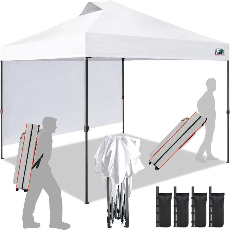 Photo 1 of (tent only)(no frame)(see all images) Eurmax USA NOMATTER ONE-Person Open&Close 10x10ft Pop Up Canopy Tent,Portable Shelter