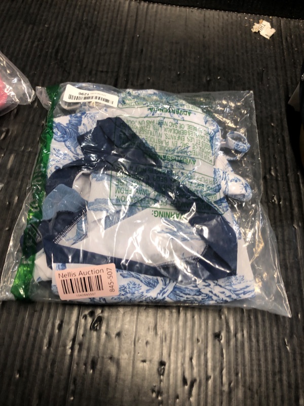 Photo 1 of Women's One Piece Swimsuit with Beach Cover Up Retro Floral Print Bathing Suits with Coverup Set Sarong Wrap Swim Suit 1 Piece Swimwear Set with Matching Skirt Blue Floral Large