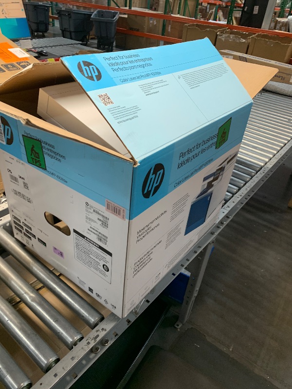 Photo 1 of (Damaged)(missing cables)(sold for parts/repair) HP Color LaserJet Pro MFP 4301fdw Wireless All-in-One Color Laser Printer, Scanner, Copier, Fax, Best-for-Office