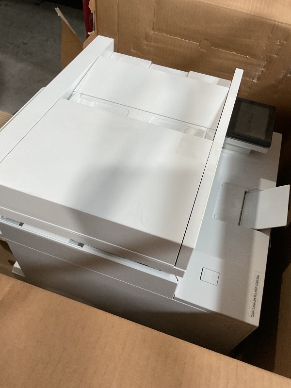 Photo 1 of (Damaged)(missing cables)(sold for parts/repair) HP Color LaserJet Pro MFP 4301fdw Wireless All-in-One Color Laser Printer, Scanner, Copier, Fax, Best-for-Office