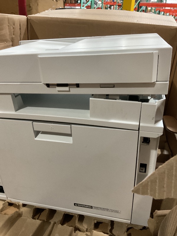 Photo 1 of (Damaged)(missing cables)(sold for parts/repair) HP Color LaserJet Pro MFP 4301fdw Wireless All-in-One Color Laser Printer, Scanner, Copier, Fax, Best-for-Office