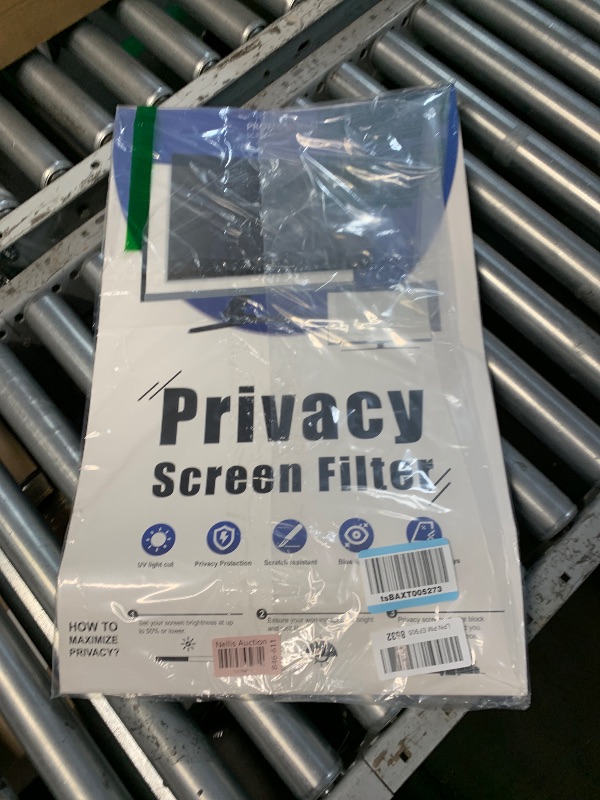 Photo 1 of (BAGGED) [2 Pack] 25 Inch Privacy Screen for Computer Monitor 16:9 Aspect Ratio, Eye Protection Anti Blue Light Glare Shield, 25inch Removable Black Blackout Anti Spy Desktop Security Private Filter