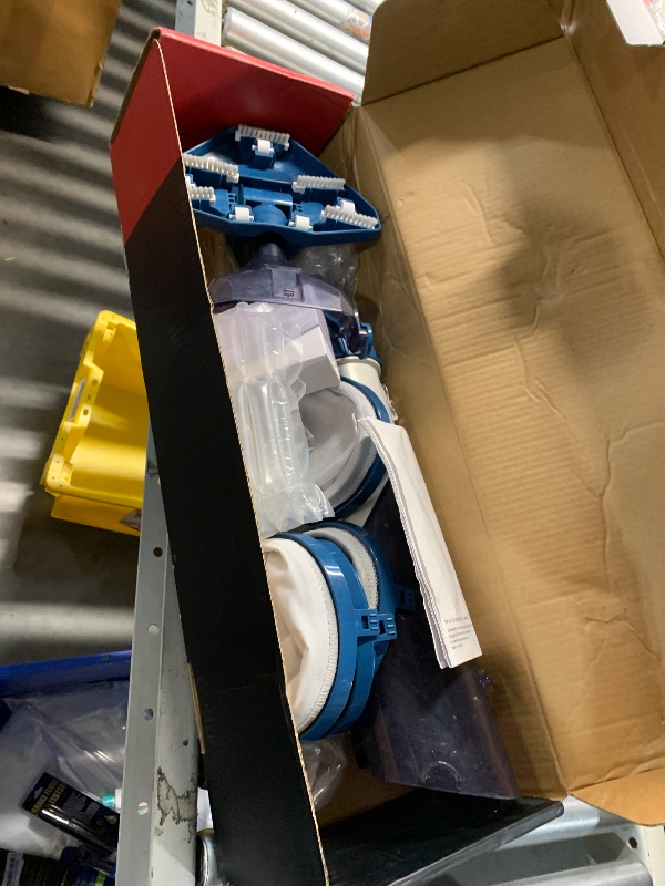 Photo 1 of Pool Vacuum for Above Ground Pool with a Telescopic Pole, Running time up to 1H, T403 Handheld Rechargeable Pool Cleaner with Powerful Suction up to 18.5 gallons/min, Ideal for Leaves, Debris