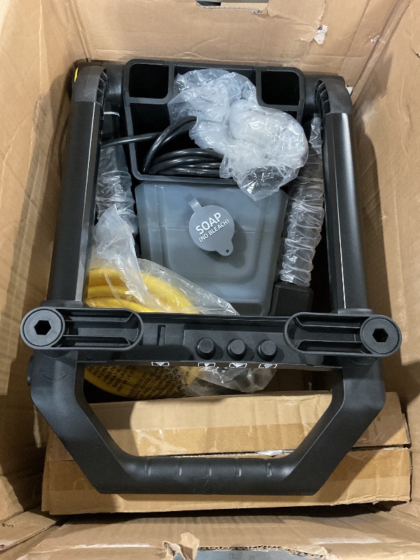 Photo 1 of (Used)(damaged) Kärcher K2200PSB SC Pressure Washer with Surface Cleaner, 2200 PSI, 25 ft. Hose, Detergent Tank, 35 ft. Cord - Max 2.07 GPM