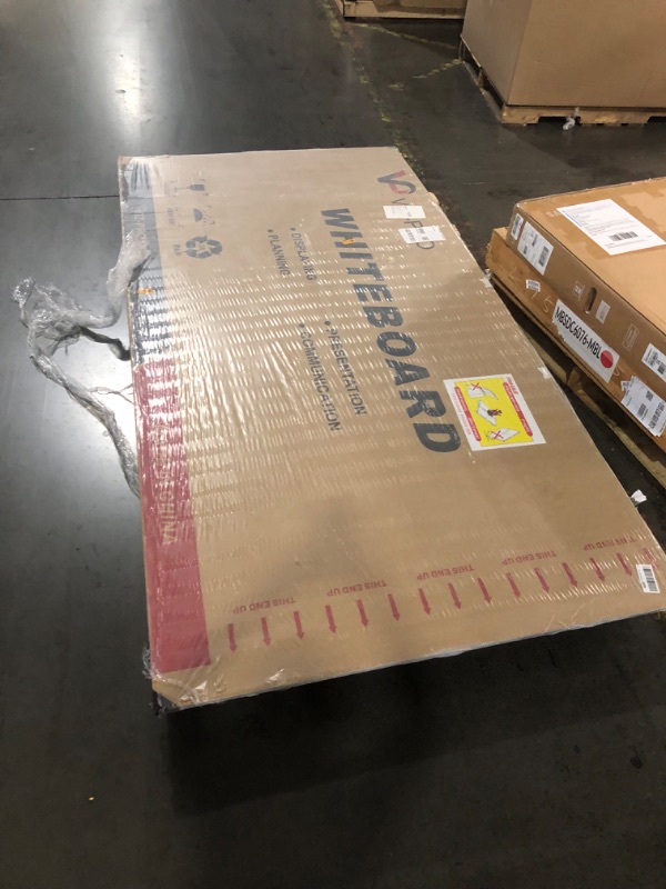 Photo 1 of **TRUCK OR TRAILER PICKUP ONLY**
VIZ-PRO Dry Erase Board/Whiteboard, 96 x 48 Inches, Wall Mounted Board for School Office and Home 8' x 4'