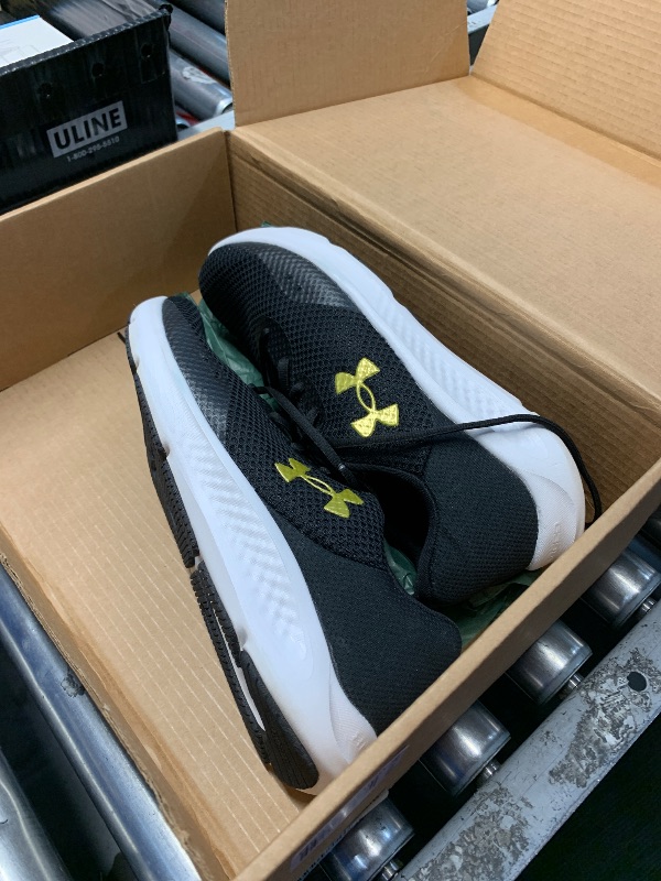 Photo 1 of (USED/FAIR) Under Armour Men's Charged Pursuit 3, (005) Black/Black/Metallic Gold, 14, US