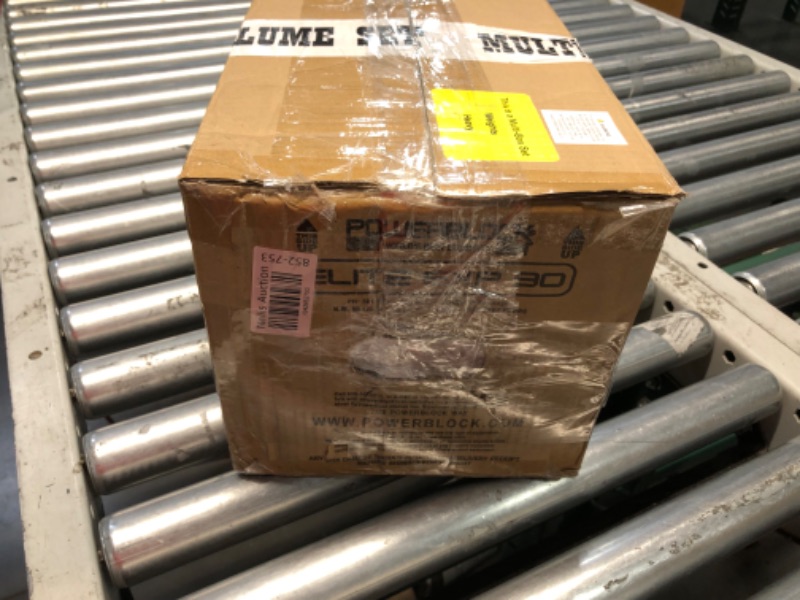 Photo 1 of (Used)(damaged) PowerBlock Elite EXP Adjustable Dumbbell, Stage 1, 5-50 lb. Dumbbell, Durable Steel Build, Innovative Workout Equipment, All-in-One