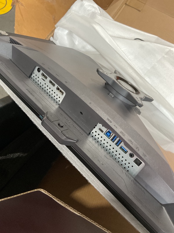 Photo 1 of (Untested)(see all images) (Missing power brick) ASUS ROG Swift 32” 4K OLED Gaming Monitor (PG32UCDM) - UHD (3840 x 2160), QD-OLED, 240Hz, 0.03ms, G-SYNC Compatible, Custom Heatsink, Graphene Film