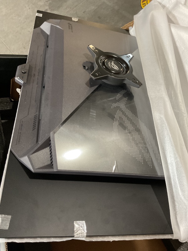 Photo 1 of (Untested)(see all images) (Missing power brick) ASUS ROG Swift 32” 4K OLED Gaming Monitor (PG32UCDM) - UHD (3840 x 2160), QD-OLED, 240Hz, 0.03ms, G-SYNC Compatible, Custom Heatsink, Graphene Film
