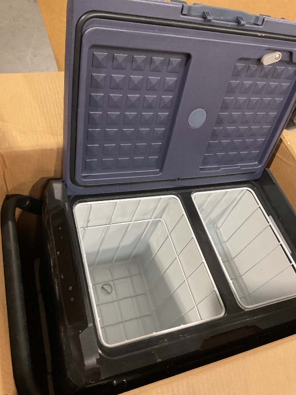 Photo 1 of (Used)(incomplete)EUHOMY 12 Volt Refrigerator, 53QT(50L) Electric Cooler, Portable Freezer 12V/24V DC 110-240V AC, 12V Fridge -4?~68?, 12V Cooler with Wheels 