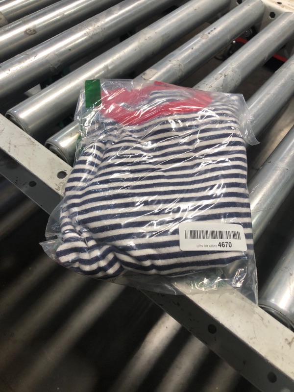 Photo 1 of DOKOTOO KIDS Girls Striped Color Block Sweaters Kids Cute Round Neck Pullover Sweater Fall Casual Long Sleeve Knit Tops Dark Blue Stripe 12-13 Years