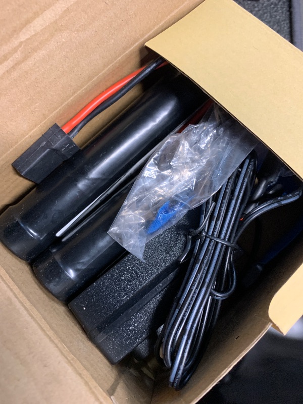 Photo 1 of (2-Pack) 7.2V 3000mAh Ni-MH Battery with TRX Connector and Balance Charger Compatible with Traxxas Series 4 RC Car Truck Boat