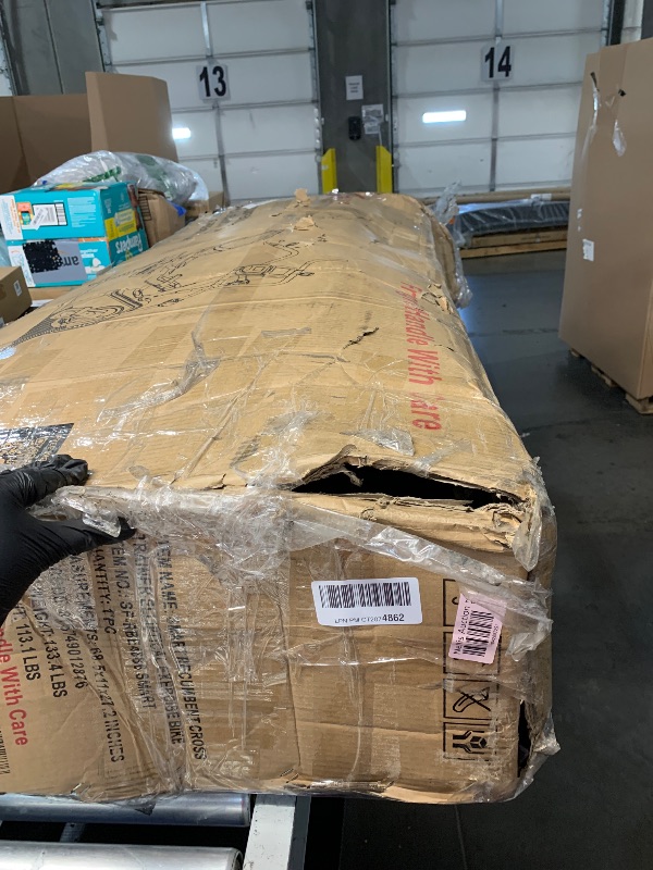 Photo 1 of (Truck pick up) (Missing pieces)(sold for parts only) Sunny Health & Fitness Electromagnetic Recumbent Cross Trainer Exercise Elliptical Bike w/Arm Exercisers, Easy Access Seat & Exclusive SunnyFit® 