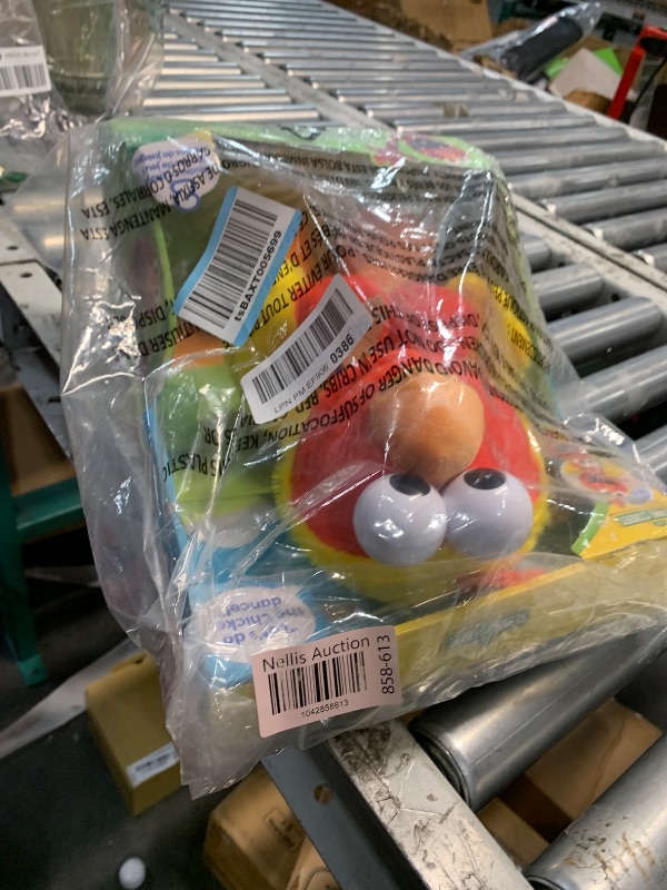 Photo 1 of (used) Just Play Sesame Street Chicken Dance Elmo 13 Inch Feature Plush, Music and Dancing, Stuffed Animal, Kids Toys for Ages 2 Up
