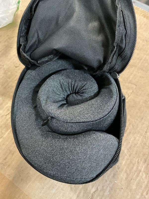 Photo 1 of (Used)2in1 Ergonomic Memory Foam Travel Neck Pillow – 2025 Upgrade Travel Pillow for All Sleep Positions on Flights, Road Trips, and Long 