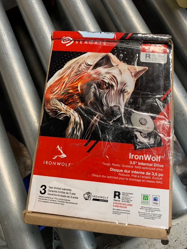 Photo 1 of (UNTESTED) (IRONWOLD PRO) Seagate IronWolf 18TB NAS Internal Hard Drive HDD – 3.5 Inch SATA 6Gb/s 7200 RPM 256MB Cache for RAID Network Attached Storage – Frustration Free Packaging (ST8000VNZ04/N004)