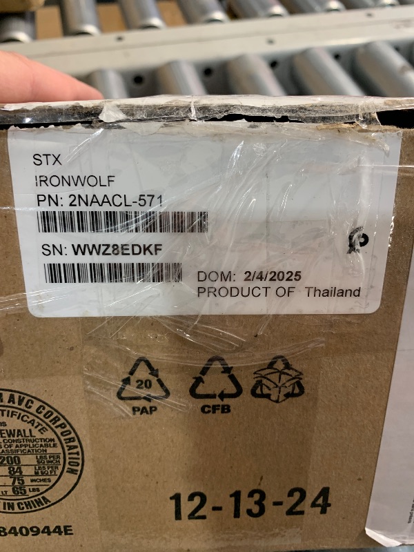 Photo 1 of (UNTESTED) (IRONWOLD PRO) Seagate IronWolf 18TB NAS Internal Hard Drive HDD – 3.5 Inch SATA 6Gb/s 7200 RPM 256MB Cache for RAID Network Attached Storage – Frustration Free Packaging (ST8000VNZ04/N004)