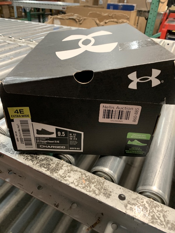 Photo 1 of (Used) Under Armour Men's Charged Assert 10, (002) Black/Black/Black, 9.5, US