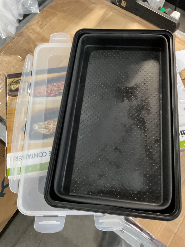 Photo 1 of (Used)(minor damage)  XL Collapsible Marinating Container, Large Capacity Grill Accessories Perfect for BBQs and Tailgates, Marinade 