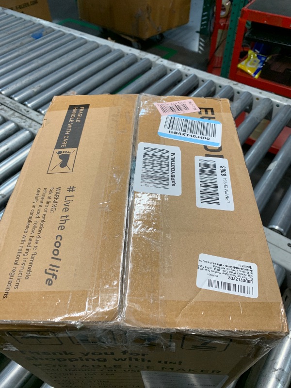 Photo 1 of (PARTS) (NOT A FUNCTIONAL UNIT) EUHOMY Ice Cube Maker Machine Countertop with External Water Tank, 34Lbs, 16Pcs Ready in 13 Mins, 2 Ways to Add Water, Auto-Cleaning, with Ice Scoop & Basket, for Home/Kitchen/Office/Bar (Black)