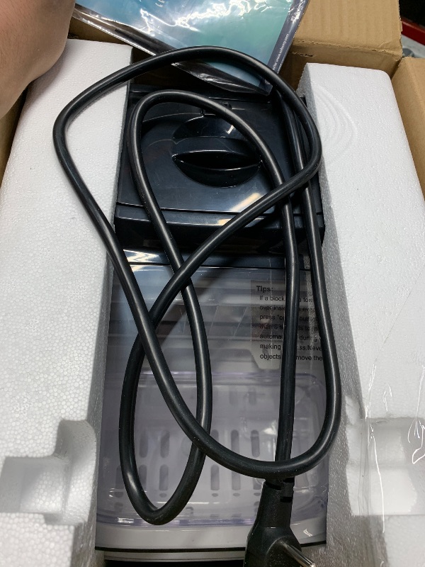 Photo 1 of (PARTS) (NOT A FUNCTIONAL UNIT) EUHOMY Ice Cube Maker Machine Countertop with External Water Tank, 34Lbs, 16Pcs Ready in 13 Mins, 2 Ways to Add Water, Auto-Cleaning, with Ice Scoop & Basket, for Home/Kitchen/Office/Bar (Black)