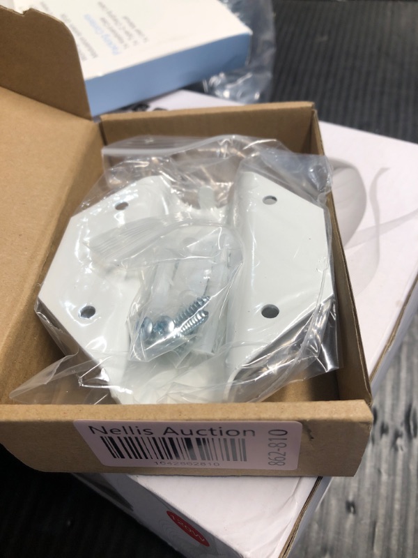 Photo 1 of ? ??? Side Mount Flag Pole Holder, Flag Bracket, Allows The Display of 1" flagpoles on to The Sides of doorways, White Powder Coated Steel, Side Mount Wall, Mount Bracket, with 8 Screws