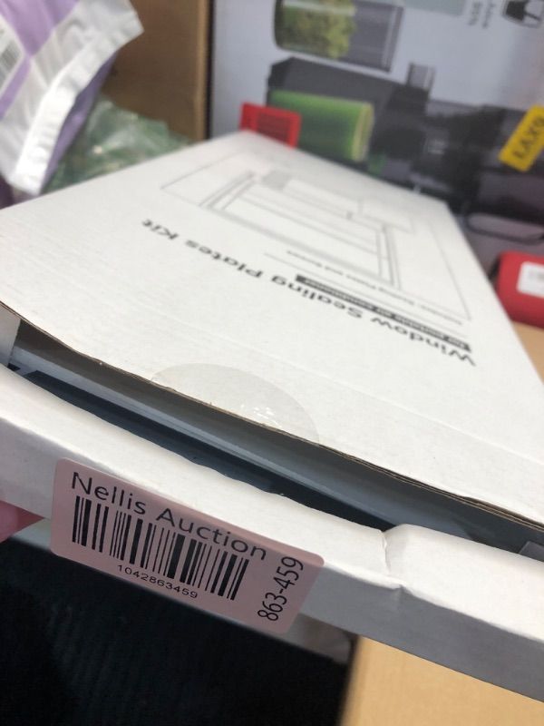 Photo 1 of GCGOODS Portable AC Window Kit, Air Conditioner Daul Hose Window Seal Plates Kit for 5.9" Diameter Sliding and Hung Windows, Double Hole Design with Foam Seal Tape, Universal Sealing Panels