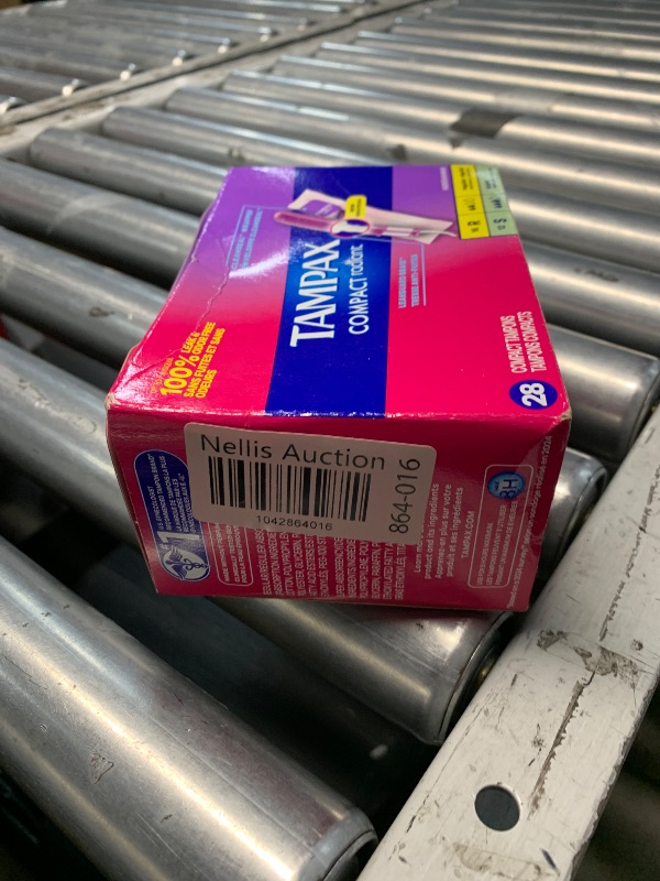 Photo 1 of *** FACTORY SEALED*** Tampax Pocket Radiant Compact Tampons Duo Pack, Regular/Super Absorbency with BPA-Free Plastic Applicator and LeakGuard Braid, Unscented, 28 Count x 3 Packs (84 Count Total)