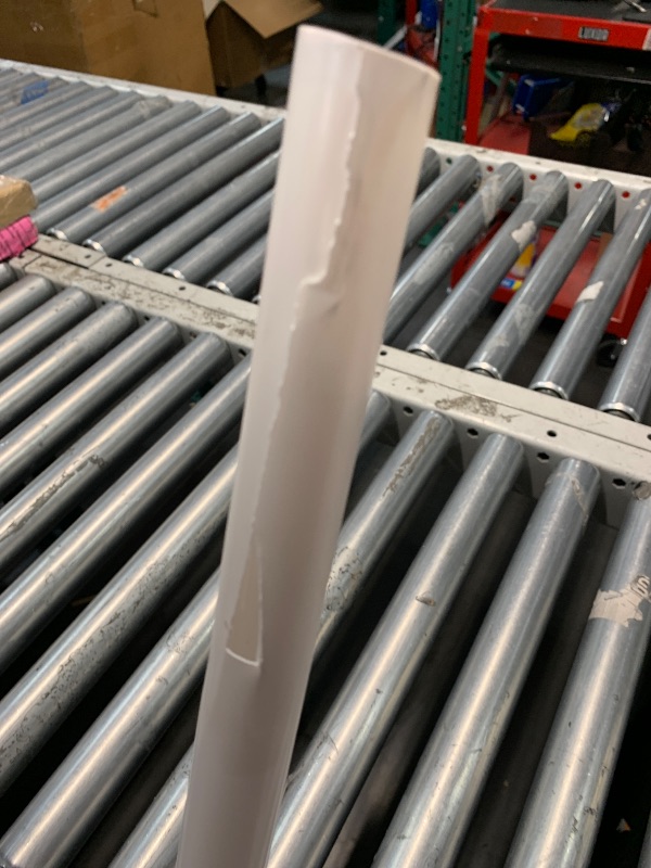 Photo 1 of *** CRACKS AT THE EDGE OF ITEM*** Prime-Line M 6101-1 60 In. White Plastic Shower Rod Cover (Single Pack)