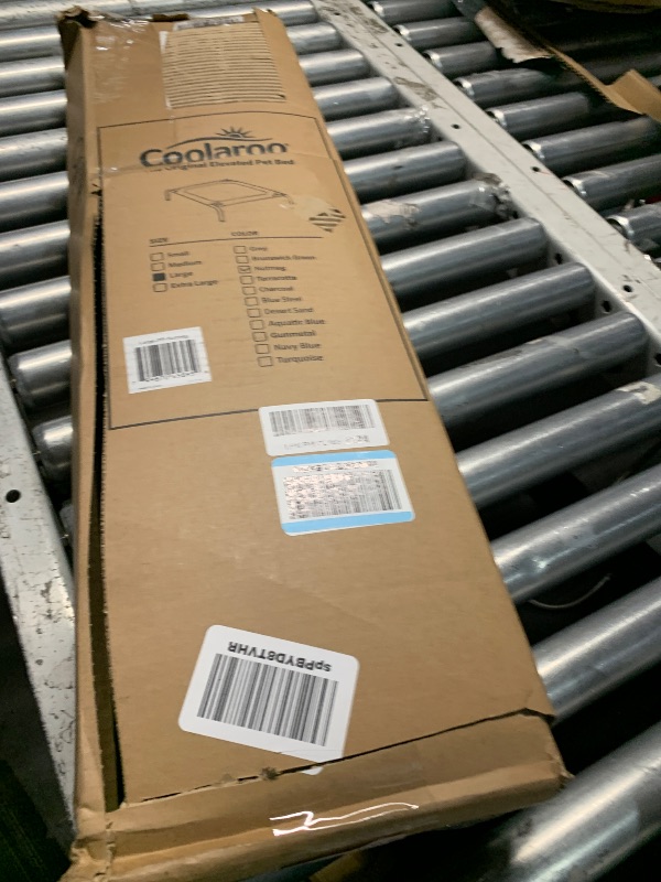 Photo 1 of ***(PARTS ONLY/ MISSING PARTS/ NON FUNCTIONAL)***Coolaroo Original Elevated Dog Bed - Breathable Off-The-Ground Pet Bed with Cooling Fabric, Joint Relief & Moisture-Resistant Fabric, 100% Recyclable, Easy Clean, Nutmeg, Large