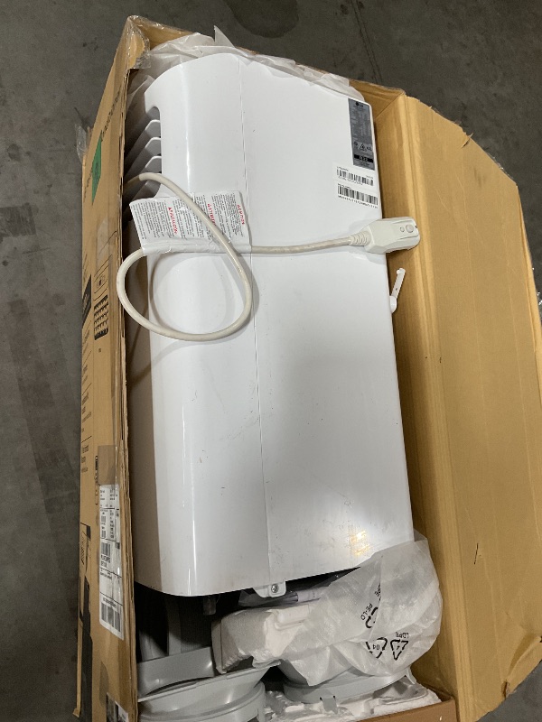 Photo 1 of (Damaged)(not functional)(parts only) LG LP0524WFR Portable Air Conditioner w/Remote, Cools 150 Sq.Ft, Quiet Operation, 115V, 5,000 BTU (7700 ASHRAE), White
